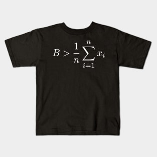 Be Greater Than Average Funny Math Teacher Student Premium Kids T-Shirt